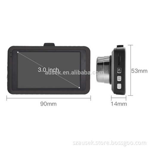 2017 New design 3.0 Inch hidden camera in car mirror with G-Sensor ,Montion Detectioncar car dashboard camera for car recorder